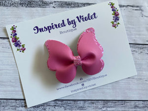 3.25" Butterfly bow - Pink