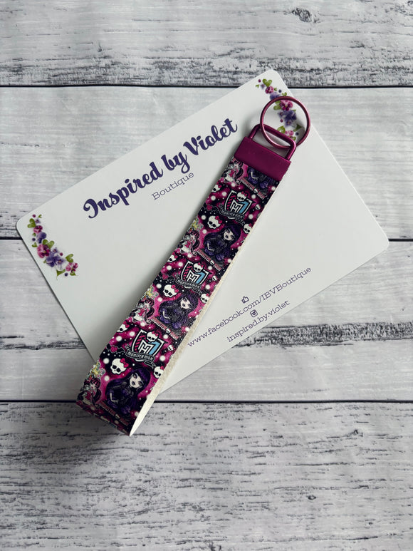 Faux Leather Key Fob/Wristlet - Monster Teens