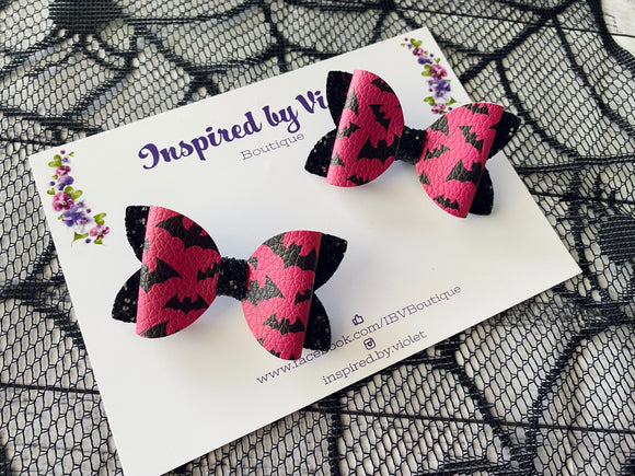 2.5” Sophia Piggy set - Hot Pink Bats