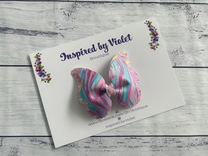 3.25" Butterfly bow - Dreamy Water