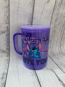 17oz Glass mug - Don’t Touch Me