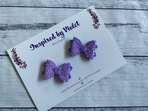 Itty Bitty Imogen piggy set - Purple Glitter