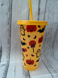 24oz tapered plastic cup - Trick or Treat