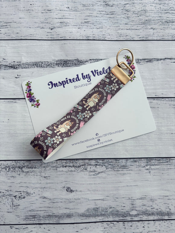 Faux Leather Key Fob/Wristlet - Mum needs 20
