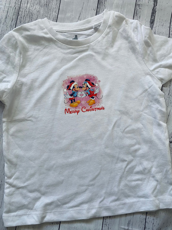 Unisex size 1 Christmas Mouse tee