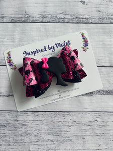 4” Lettie bow - Doll Head Clay