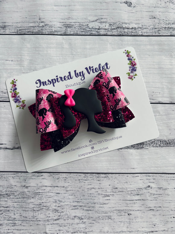 4” Lettie bow - Doll Head Clay
