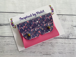 Purse B - Dark Dainty Floral