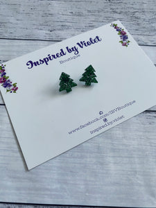 Stud Earrings - Xmas Tree