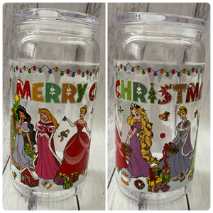 16oz plastic cup - Christmas Princess