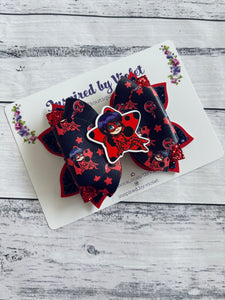 4.5" Bella Resin bow - Miraculous