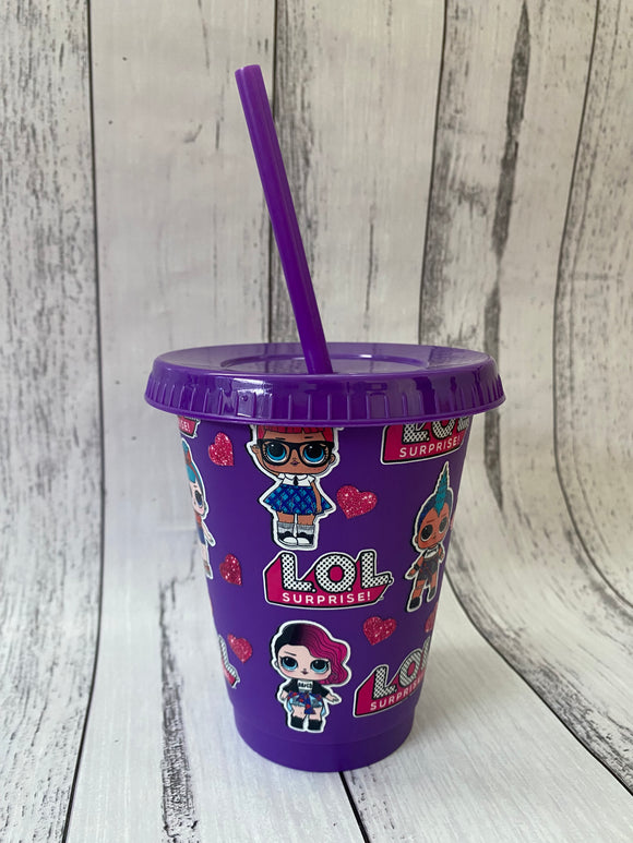 16oz tapered plastic cup - LOL Dark Purple