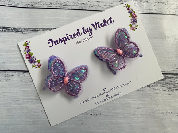 Butterfly piggies - Purple