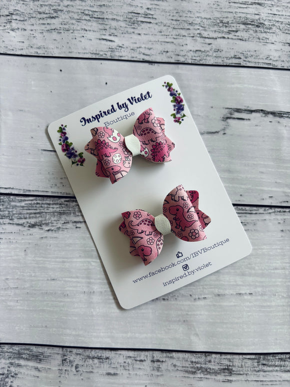 Itty Bitty Imogen piggy set - Pink Dino Party