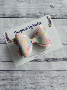4” Sienna bow - Rainbow Labubu