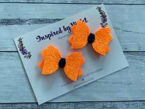 2.5" Imogen piggy set - Fluro Pumpkins