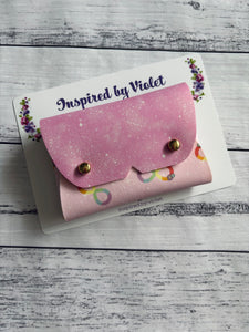 Purse B - Pink Flower Neurodiversity