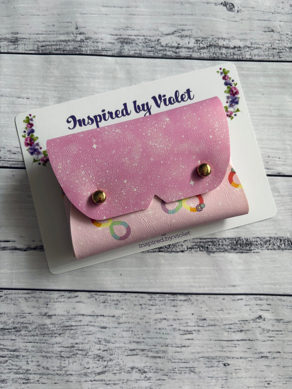 Purse B - Pink Flower Neurodiversity