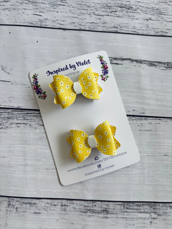 Itty Bitty Imogen piggy set - Yellow Dainty Flowers