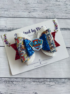 4.5" Violet Resin bow - PP Logo