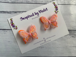 Butterfly piggies - Orange