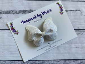 3.25" Butterfly bow - White