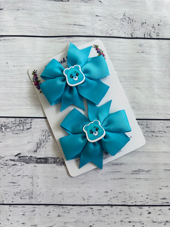 Ribbon resin piggies - Blue Bears
