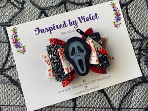 3.5" Violet bow - Ghost Face