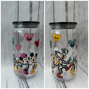 16oz plastic cup - Halloween Mouse Friends