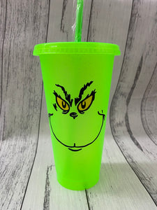 24oz tapered plastic cup - Green Guy