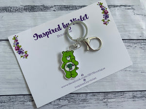 Keyring - Green Swear Bear