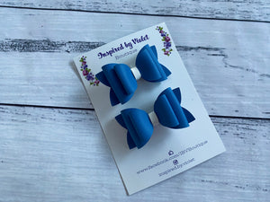 2” Florence pigtail set - Smooth Blue