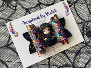 4" Ava bow - Spooky Girl