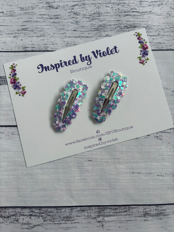 5.5cm Snap Set - Purple Mix