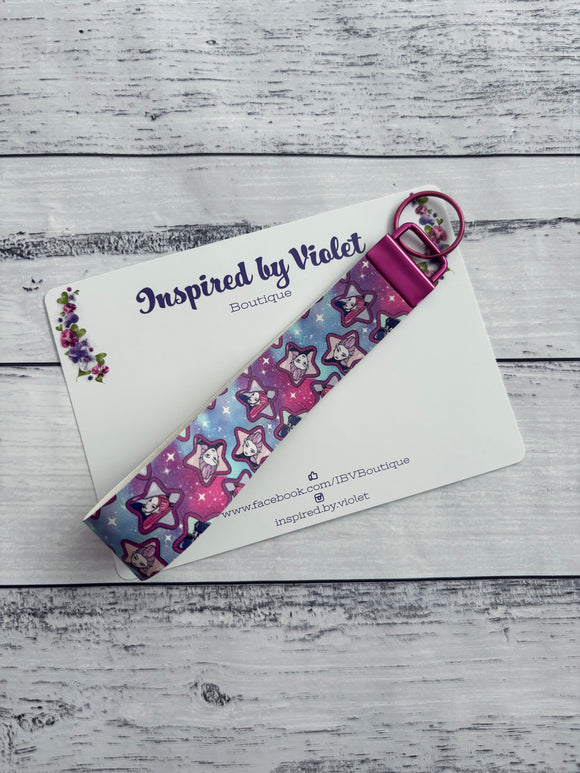 Faux Leather Key Fob/Wristlet - Hunter Girls