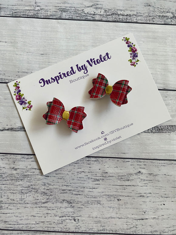 Itty Bitty Imogen piggy set - Red Tartan