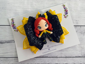 4.5" Bella Clay bow - Yellow Singer