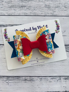 4.5" Violet bow - Street Puppets