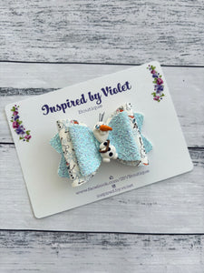 3.5" Imogen bow - Build a Snowman