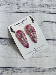 5.5cm Snap Set - Pink Dino Party