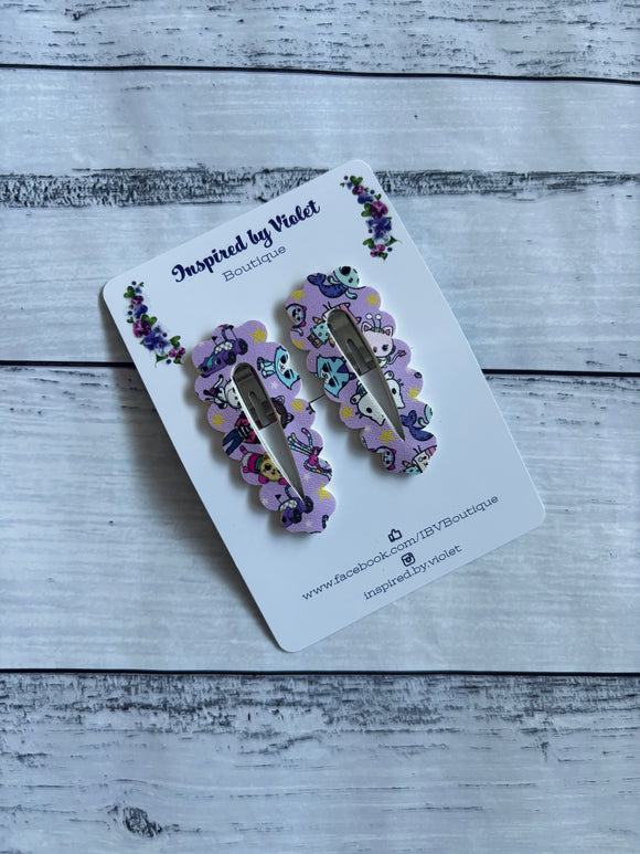 5.5cm Snap Set - Gabby Purple