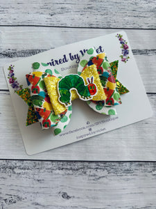 4.5" Violet Resin bow - Caterpillar