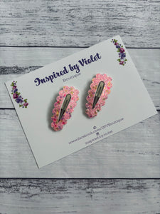 5.5cm Snap Set - Confetti Pink