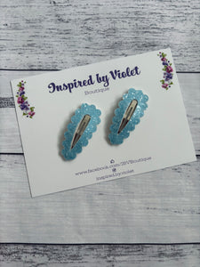 5.5cm Snap Set - Blue Frost