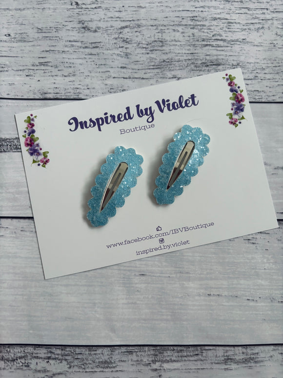 5.5cm Snap Set - Blue Frost