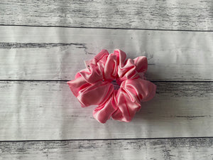 Large Satin Scrunchie - Baby Pink