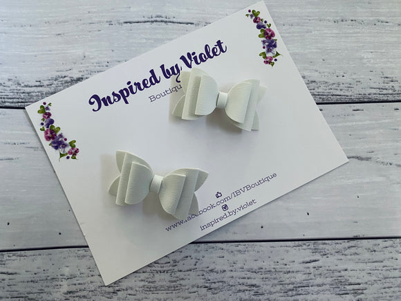 2” Florence pigtail set - Smooth White