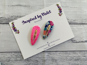 5.5cm Snap Set - Bright Floral