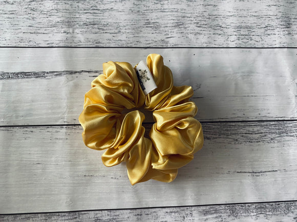 Large Satin Scrunchie - Gold