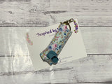 Asthma Puffer Cover - Blue Watercolour Floral